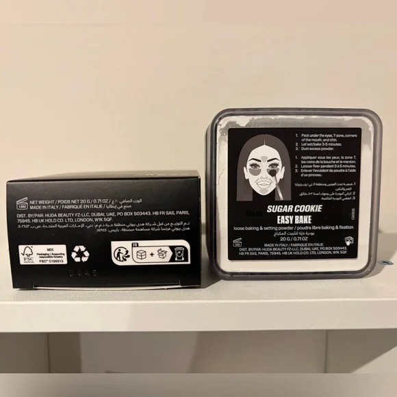 HUDA BEAUTY EASY BAKE BLURRING LOOSE SETTING POWDER IN SUGAR COOKIE NWT! - Picture 2 of 3